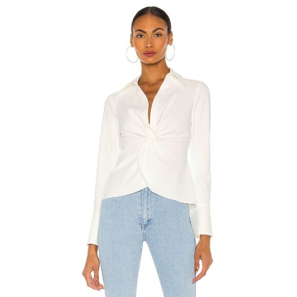 Cinq a Sept Mckenna Top in Ivory - Picture 2 of 5